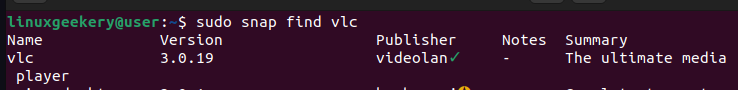snap-package-find-vlc
