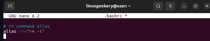 nano-text-editor-set-bashrc-alias