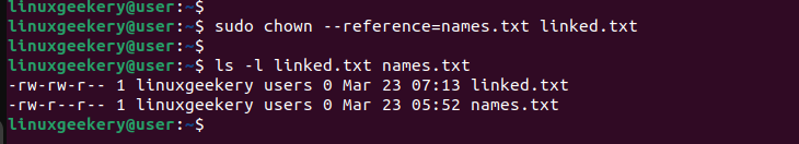 chown-command-reference-file