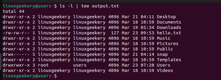 linux-tee-command-with-ls-command
