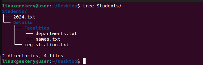 linux-tree-command