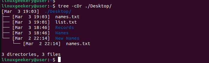 tree-command-sort-last-modified