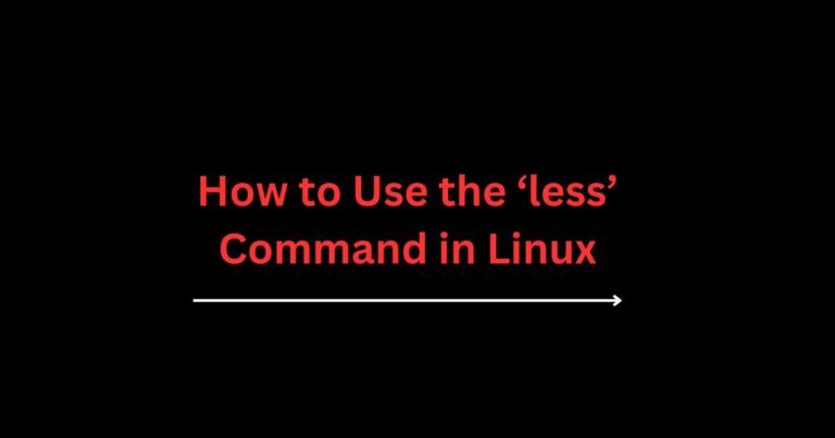 linux-less-command