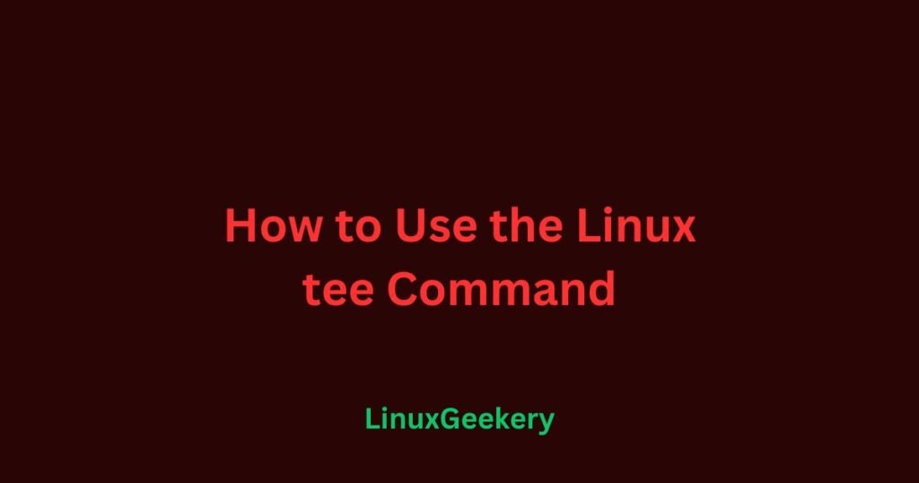 linux-tee-command