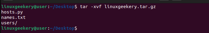 linux-tar-command